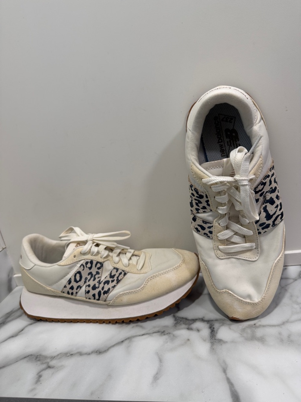 New Balance 237 Sea Salt Leopard Womens Size 10 Low Top Shoes Sneakers - Picture 4 of 10
